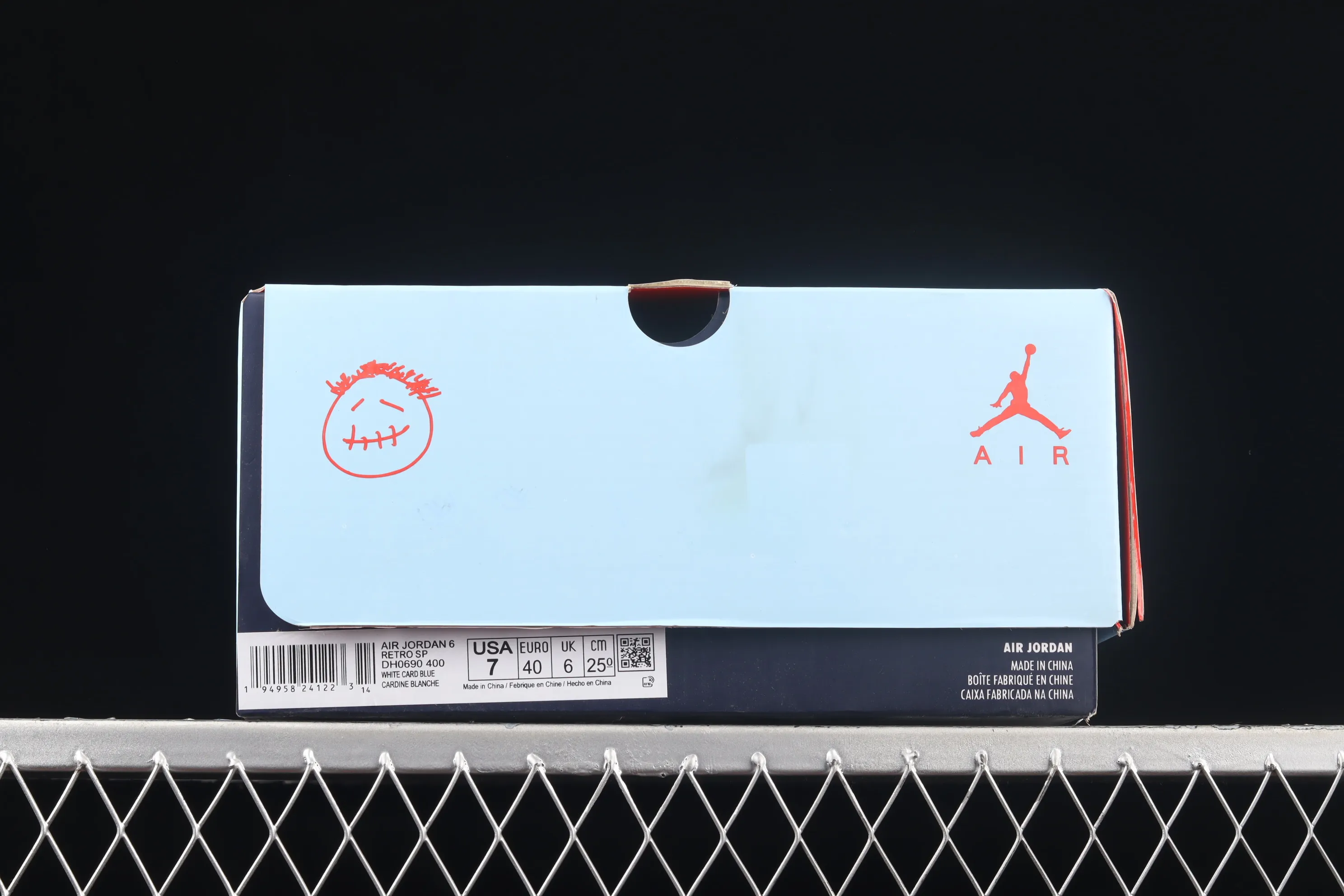 All categories Air Jordan Jordan series basketball shoes Air Jordan 6 Travis Scott x Air Jordan 6 "Cerulean" AJ6 Joe 6 joint sky blue DH0690-400